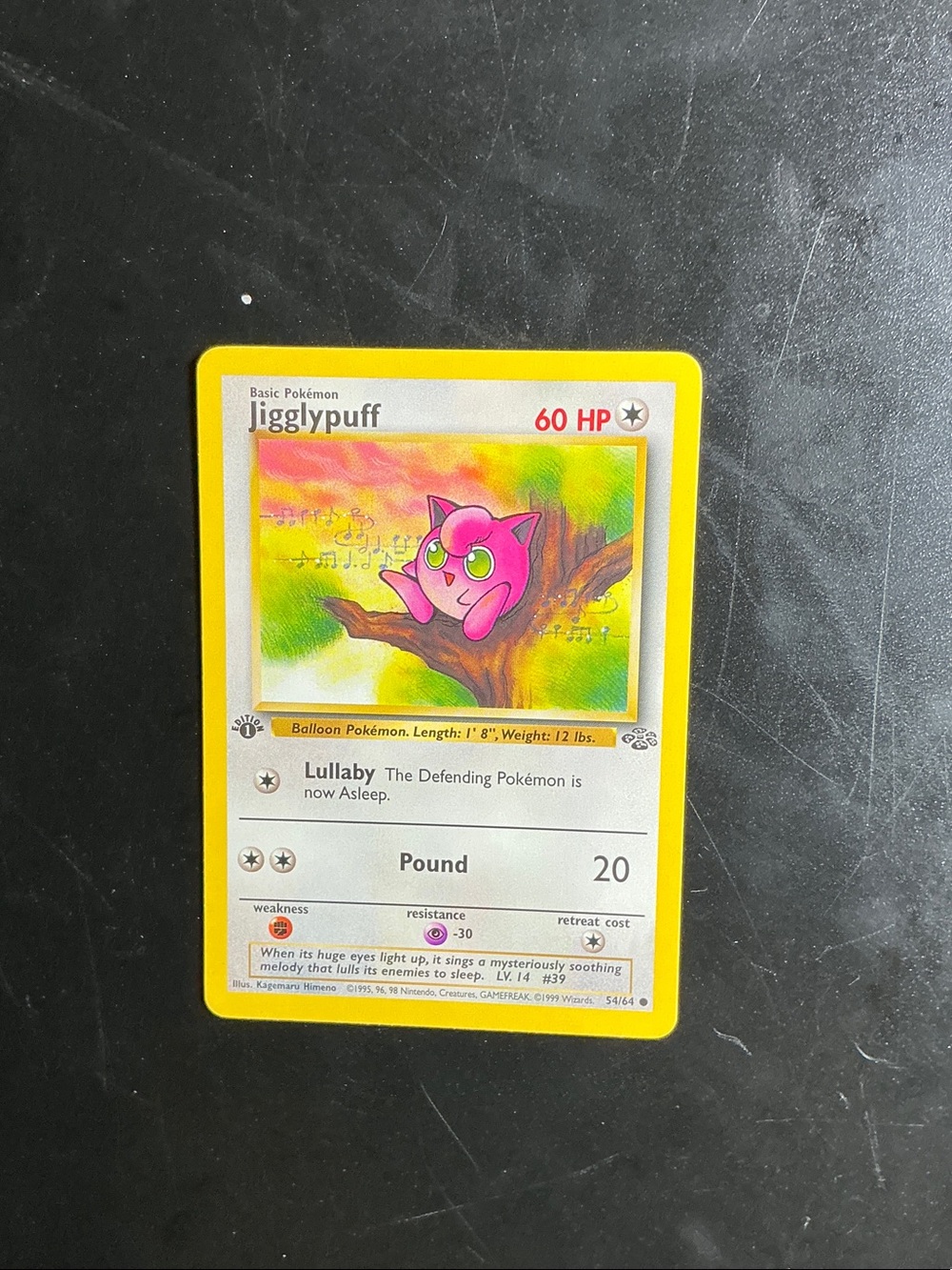 Jigglypuff Trading Card - Pink Artwork